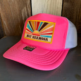 Hermosa Beach MUY HERMOSA Trucker Hat - Neon Pink/White
