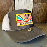 Hermosa Beach MUY HERMOSA Trucker Hat - Charcoal Grey/White