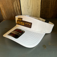 Hermosa Beach HERMOSA AVE Sun Visor Cool Comfort Performance Polyester Cool Mesh - White