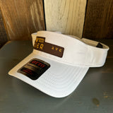 Hermosa Beach PIER AVE Sun Visor Cool Comfort Performance Polyester Cool Mesh - White