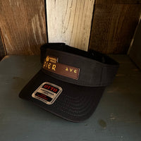 Hermosa Beach PIER AVE - Cool Comfort Performance Polyester Cool Mesh Sun Visor - Black