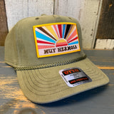 Hermosa Beach MUY HERMOSA Corduroy Baseball Cap - Olive Green