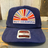 Hermosa Beach MUY HERMOSA Corduroy Baseball Cap - Navy