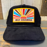 Hermosa Beach MUY HERMOSA Corduroy Baseball Cap - Black