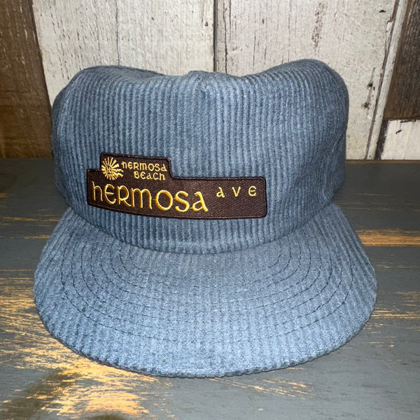 Hermosa Beach HERMOSA AVE Corduroy Field Trip Hat - SLATE BLUE