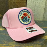 CALIFORNIA POPPY High Crown Trucker Hat - Pink