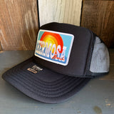Hermosa Beach 72 & SUNNY High Crown Trucker Hat - Black (Curved Brim)
