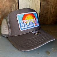 Hermosa Beach 72 & SUNNY High Crown Trucker Hat - Charcoal (Curved Brim)