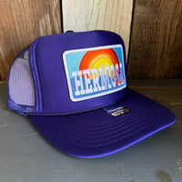 Hermosa Beach 72 & SUNNY High Crown Trucker Hat - Purple