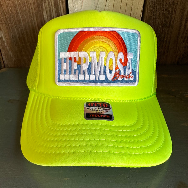 Hermosa Beach 72 & SUNNY Trucker Hat - Neon Yellow