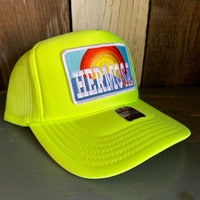 Hermosa Beach 72 & SUNNY Trucker Hat - Neon Yellow