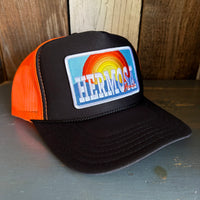 Hermosa Beach 72 & SUNNY Trucker Hat - Black/Neon Orange