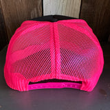 Hermosa Beach 72 & SUNNY High Crown Trucker Hat - Black/Pink/Black