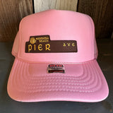 Hermosa Beach PIER AVE High Crown Trucker Hat - Pink
