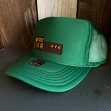 Hermosa Beach PIER AVE High Crown Trucker Hat - Kelly Green