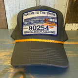 Hermosa Beach TAKE ME TO THE SHORE 90254 5 Panel Golf, Rope caps - Loden/Gold Braid Hat