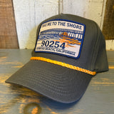 Hermosa Beach TAKE ME TO THE SHORE 90254 5 Panel Golf, Rope caps - Loden/Gold Braid Hat
