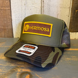 Hermosa Beach AS REAL AS THE STREETS Trucker Hat - Camouflage/Olive