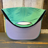 Hermosa Beach 1 to 3 FEET HIGH & RISING 5 Panel Mid Profile Baseball Cap - Cactus Green