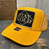 STAY GOLD High Crown Trucker Hat - Gold