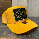 STAY GOLD High Crown Trucker Hat - Gold