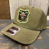 SMOKEY BEAR :: ONLY YOU CAN PREVENT FOREST FIRES Corduroy Baseball Cap - Olive Green