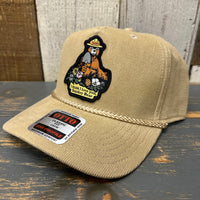 I THINK I LOVE YOU SMOKEY BEAR Corduroy Baseball Cap - Khaki