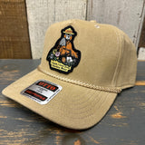 I THINK I LOVE YOU SMOKEY BEAR Corduroy Baseball Cap - Khaki