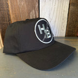 Hermosa Beach SKATEBOARDING WAS NEVER A CRIME :: HB SURFBOARD - 5 Panel Hat - Black