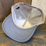 Hermosa Beach SHOREFRONT 6 Panel Trucker Hat - Steel/White