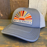 Hermosa Beach MUY HERMOSA 6 Panel Trucker Hat - Steel/White
