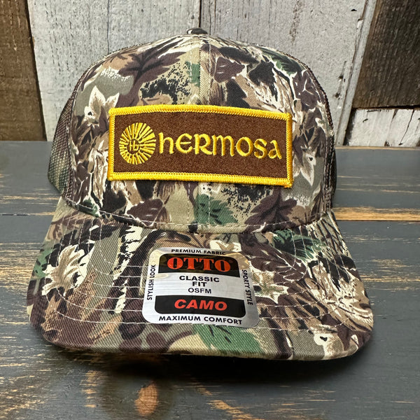 Hermosa Beach AS REAL AS THE STREETS 6 Panel Low Profile Trucker Hat - Camo