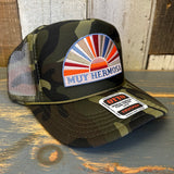 Hermosa Beach MUY HERMOSA Trucker Hat - Full Camouflage