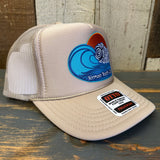 Hermosa Beach TUBULAR High Crown Trucker Hat - Khaki
