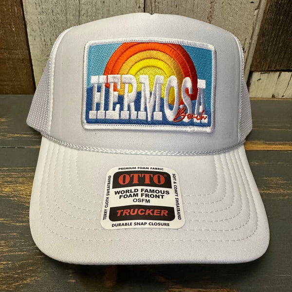 Hermosa Beach 72 & SUNNY High Crown Trucker Hat - White