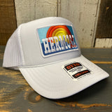Hermosa Beach 72 & SUNNY High Crown Trucker Hat - White