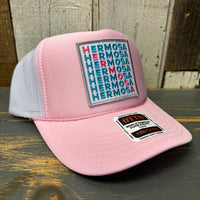 Hermosa Beach OCEAN DRIVE Trucker Hat - Soft Pink/White