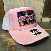Hermosa Beach HERMOSA'84 Trucker Hat - Soft Pink/White