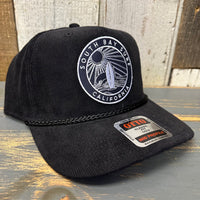SOUTH BAY SURF (Navy Patch) Corduroy Baseball Cap - Black