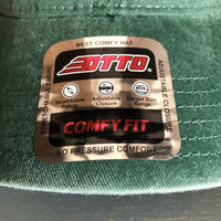 Hermosa Beach HERMOSA AVE 6 Panel Low Profile "OTTO COMFY FIT" Mesh Back Trucker Hat - Dark Green/Dark Green/Khaki