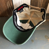 Hermosa Beach HERMOSA AVE 6 Panel Low Profile "OTTO COMFY FIT" Mesh Back Trucker Hat - Dark Green/Dark Green/Khaki