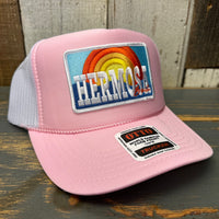 Hermosa Beach 72 & SUNNY Trucker Hat - Soft Pink/White