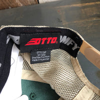 Hermosa Beach HERMOSA AVE 6 Panel Low Profile "OTTO COMFY FIT" Mesh Back Trucker Hat - Dark Green/Dark Green/Khaki