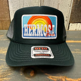 Hermosa Beach 72 & SUNNY High Crown Trucker Hat - Dark Green