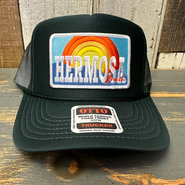Hermosa Beach 72 & SUNNY High Crown Trucker Hat - Dark Green