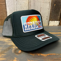 Hermosa Beach 72 & SUNNY High Crown Trucker Hat - Dark Green