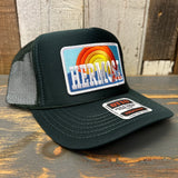 Hermosa Beach 72 & SUNNY High Crown Trucker Hat - Dark Green