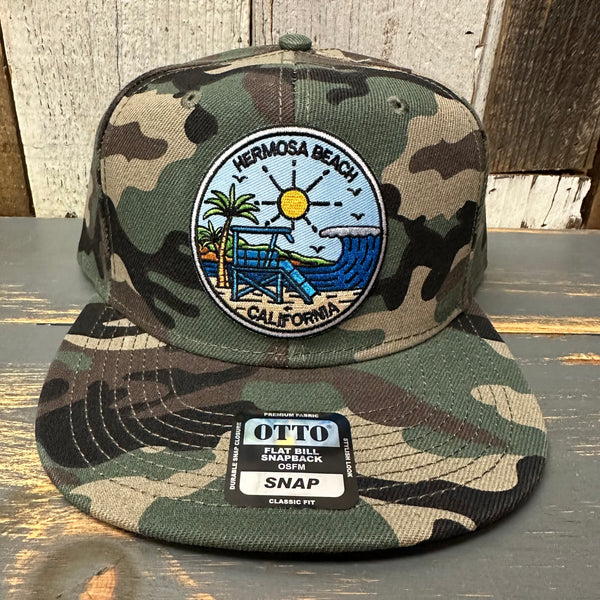 Hermosa Beach SHOREFRONT 6-Panel Mid Profile Snapback Hat - Camo
