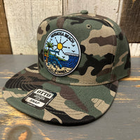 Hermosa Beach SHOREFRONT 6-Panel Mid Profile Snapback Hat - Camo