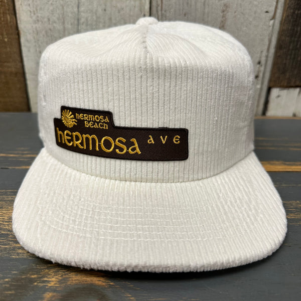 Hermosa Beach HERMOSA AVE Vintage Corduroy Hat - Beige / Off White